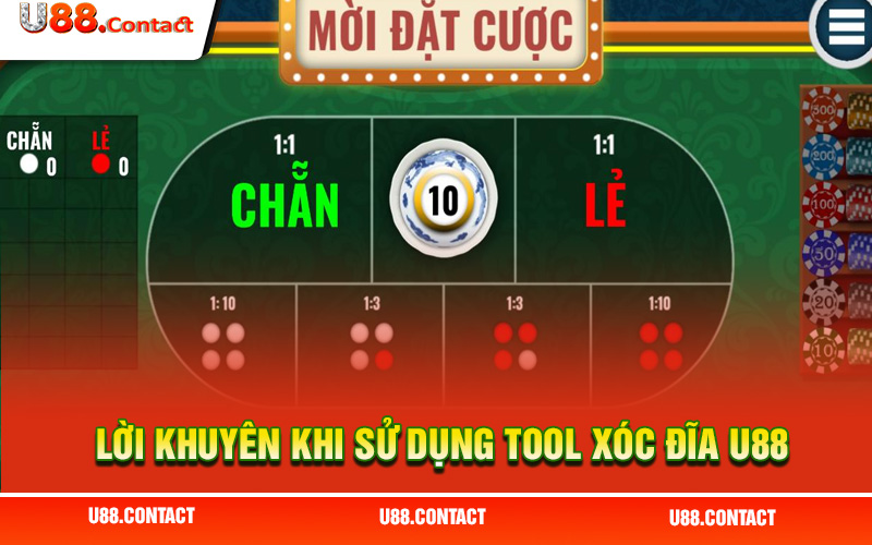 3 điều hữu ích cần nhớ khi sử dụng Tool xóc đĩa U88